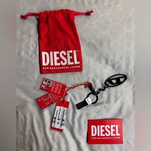 NWT Diesel Black Holy-C Keychain
